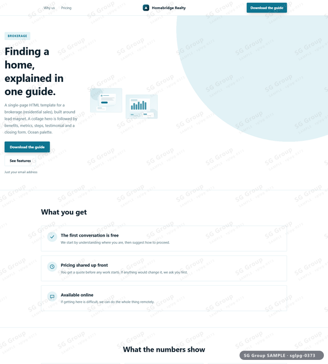 Thumbnail of Brokerage — Lead Magnet | collage, Ocean, an HTML landing-page template for brokerage aimed at lead magnet.